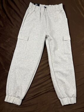 Express Men Light Gray Cargo Joggers